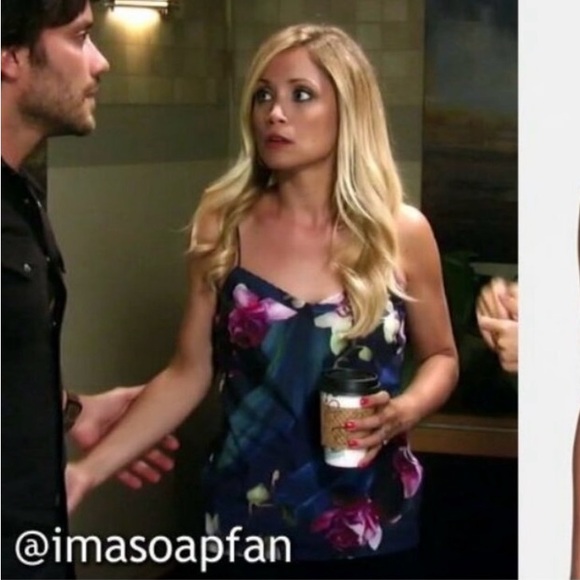 NWOT Ted Baker Floral Scalloped Cami Tank Top - Picture 7 of 7